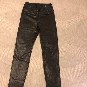 Faux leather leggings
